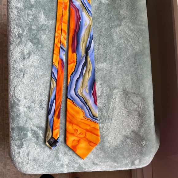 J. Garcia liquid torso Multicolor 100% Silk Tie - Picture 1 of 5